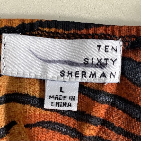 Ten Sixty ShermanTiger Print Square Neck Cami, L - Picture 5 of 8